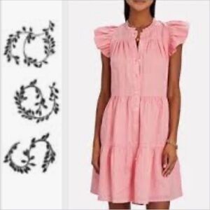 Sea New York Ensley Flutter Sleeve Dress XXS